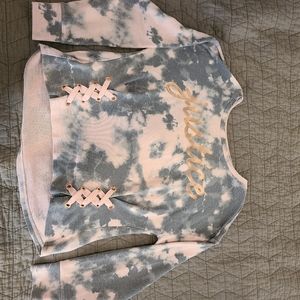 Justice Actice Camo Crop Sweater